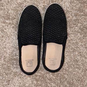 Sequin black sneakers